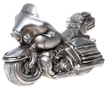 Udo Schmidt 89237 Spardose Motorrad Bike Antik Silber Sparschwein Shopper