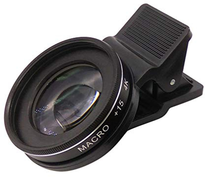 Hemobllo 30x 15x 4K Obiettivo macro HD: Obiettivo per Fotocamera Universale per Telefono Cellulare 37mm Compatibile con iPhone, Samsung e la maggior parte