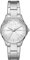 Armani Exchange Uhr für Damen , Dreizeigeruhrwerk, 36mm Silbernes Edelstahlgehäuse mit Edelstahlarmband, AX5256