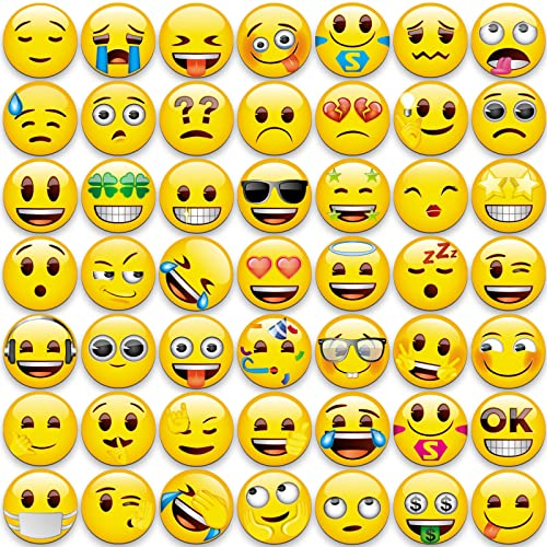 MORCART Emoji Magnete Kühlschrankmagnete Dekorative Magnettafel Whiteboard Küche Fridge Locker Eisen Büro Kleinkinder und Erwachsene Geschenk 50 Stück