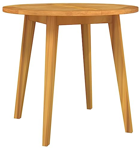 vidaXL Gartentisch Ø85x75 cm Massivholz Akazie