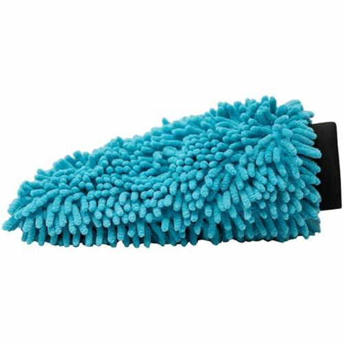 FOXED Care XL Chenille Waschhandschuh Shaggy - Auto Wasch Handschuh mit sanften Mikrofasern - Wash Mitt Microfiber - Für eine schonende und effektive Fahrzeugwäsche