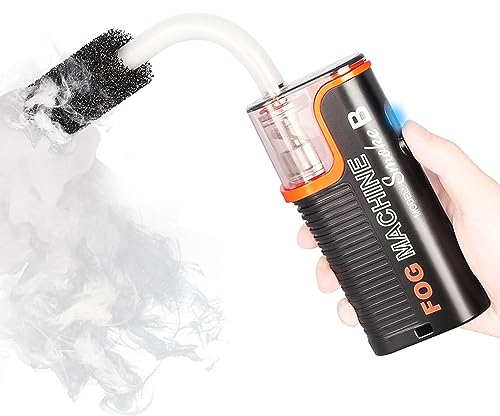 LENSGO Smoke B, macchina per il fumo da 40 W, con telecomando, portatile, per fotografie, eventi all'aperto, feste, effetti scenici, Halloween, disinfezione o matrimoni
