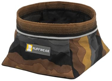 Ruffwear Quencher Travel Reise-Hundenapf, Tragbarer und Faltbarer Wassernapf für Hunds, Moonlight Mountains