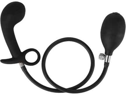 Leuchtender aufblasbarer Buttplug mit Zugring, abnehmbarer aufblasbarer Silikon-Buttplug-Masturbator, Sexspielzeug