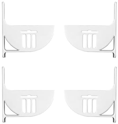 ZONADAH Lot de 2 paires de supports de sac poubelle en plastique - Support de rangement mural pour sac poubelle - Distributeur de sacs pour armoire de cuisine, réfrigérateur, étagère de rangement
