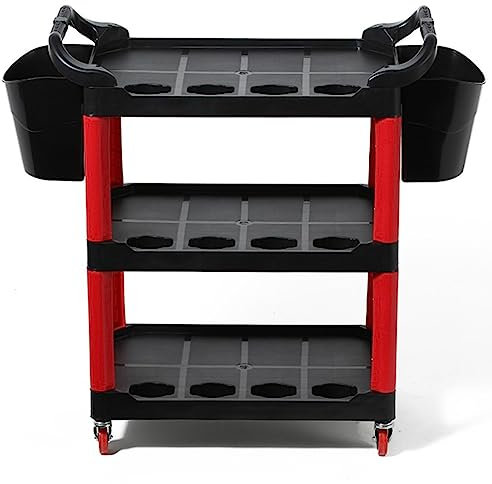 Detailing Werkzeugwagen, Waschwagen, Ablage, Servicewagen, Werkzeug-Organizer für Mechaniker, Garage, Auto, Schönheitssalon, mobile Werkbank, Mehrzweck-Aufbewahrungswagen