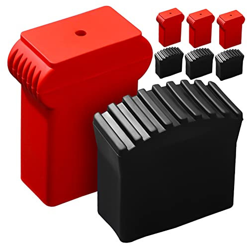 Veemoon 8piezas Protectores De Goma Para Pies De Escalera Cubiertas Antideslizantes y Resistentes Para Patas Retráctiles Accesorios Para Escaleras Plegables Con Diseño Reforzado Para Prote