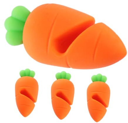 PRETYZOOM 4pcs Silicone Pot Lid Riser Clamp for Spill Prevention Heat Resistant Boil Over Stopper Cooking Pot Lid Holder Spillproof Lifter