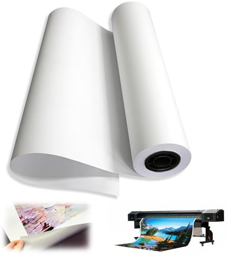 ANEELV Rollo de lienzo de algodón puro de 280 g/m², lienzo pesado para impresión en color de alta definición, adecuado para pintura acrílica, al óleo y de inyección de tinta. (100 cm x 10 m)