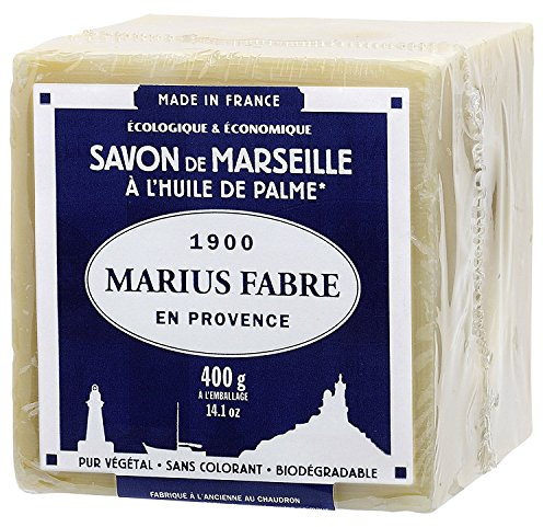 Marius Fabre 'Le Lavoir' echte Marseiller Kernseife aus 72% Palmöl (Würfelseife) - 400g