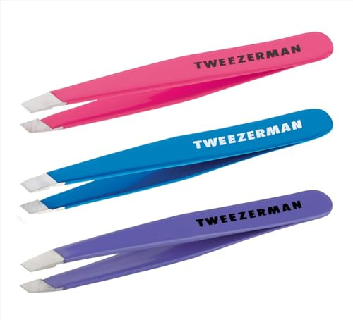 Tweezerman Mini-Pinzette, schräg, verschiedene Farben