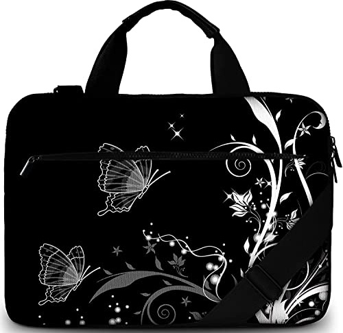 Sidorenko Sacoche Ordinateur 17/17.3 Pouces - Sac Ordinateur Moderne en Toile I Ordinateur Portable de Haute Qualité I Pochette Ordinateur Étanche à l'Eau et à la Saleté avec