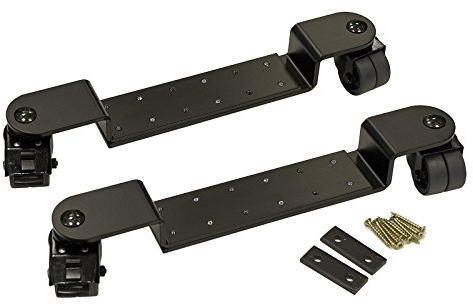 Rollenböcke, schwarz, Satz, Gummiräder spurlos