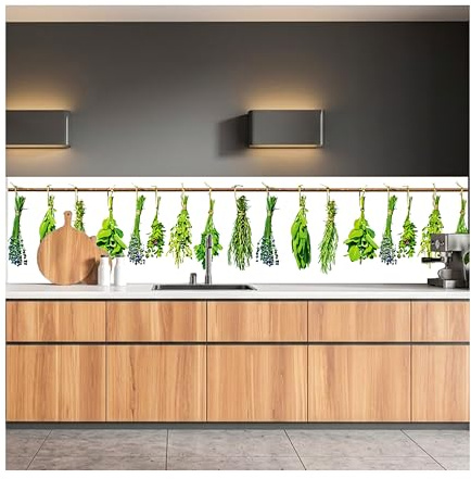 Dimex Küchenrückwand Folie selbstklebend KRÄUTER | Klebefolie - Dekofolie - Spritzschutz für Küche | Made in EU - 260 cm x 60 cm