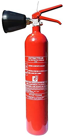 CO2 capacità estintore 2 Kg NC con staffa di montaggio