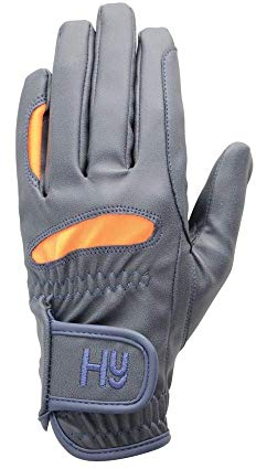 Hy5 Leicht Reithandschuhe - Marineblau/Orange, L