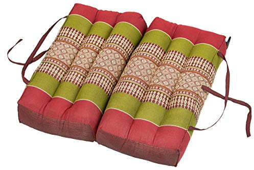 Handelsturm - Cuscino Thailandese pieghevole per rilassamento, meditazione o yoga, 40 x 40 cm