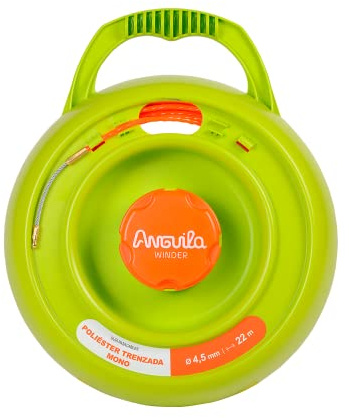 Anguila Max | Winder | Avvolgitore | Poliestere Intrecciato | Colore Arancione | Diametro 4,5 mm | 22 metri