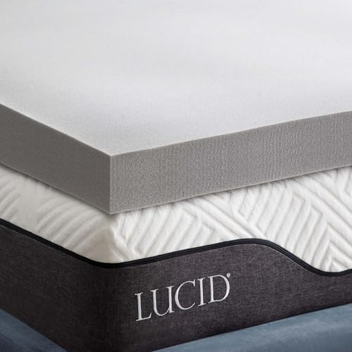 LUCID Memory Foam Matratzen Topper 140x200cm mit Bambuskohle, 10 cm dicke Matratzenauflage 140 x 200 cm