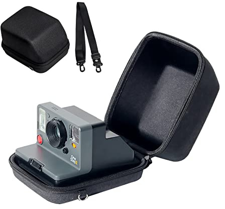 Rieibi Étui Rigide pour Polaroid OneStep 2/OneStep+/Now/Now+ – Sac de Protection en Tissu EVA pour Appareil Photo instantané Polaroid One Step 2/One Step+ Plus/Now/Now+ Plus – Noir