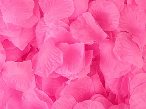 1000 Pieces Pink Rose Petals, 20 Colours, Artificial Flower Confetti, Home Decorative Accessories, Ideal for Valentine’s Day Wedding Engagement Birthday Party Romantic Decoration