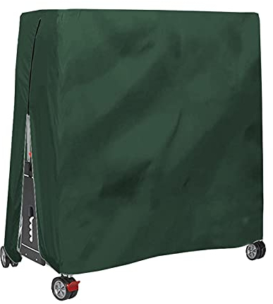 NSXIN Abdeckung für Tischtennisplatte Wasserdicht Tischtennisabdeckung, 420D Oxford UV Beständig Tischtennis Schutzhülle für Tischtennisplatte Outdoor und Indoor, 185x165x70cm (Grün)