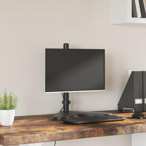 SKM Soporte para Monitor Acero Negro VESA 75/100 mm,Electrónica,Vídeo,Accesorios de vídeo,Accesorios y Piezas para televisores,Soportes para monitores y televisor,Negro,358006