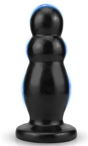 Plug anal de bowling Sex Toy Plug Anal Butt Plug pour Femmes Hommes, prostate homme dildo gode sextoys plug pour Sex Couple Plaisir (Noir)