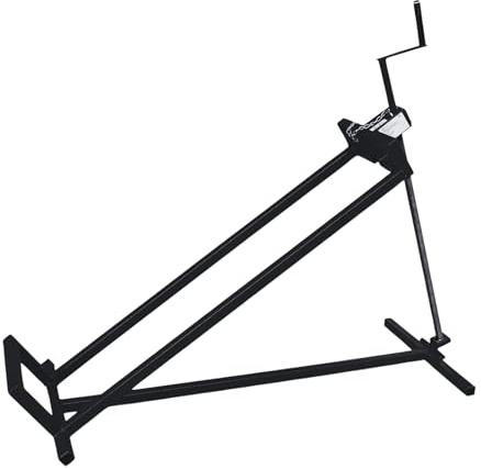 DIVID® Hebevorrichtung Reinigungshilfe für Aufsitzrasenmäher, Traktor Heber bis zu 400Kg, 35 Grad Neigung, Rasentraktorheber, Hebebühne (Schwarz)