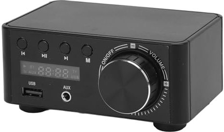 Amplificador de Potencia Bluetooth, Amplificador Digital Bluetooth 5.0 Estéreo Bluetooth 5.0 para Altavoces Pasivos, Tarjeta de Memoria de Receptor de Mini AMP Tarjeta de Memoria