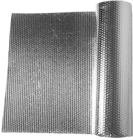 VILLCASE 3m Film Isolant Thermique Réfléchissant Pour Fenêtres Rouleau Isolation à Pour Toit De Camping Porte De Garage
