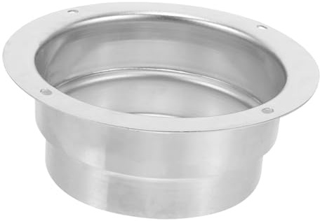 Hemobllo Flangia Di Scarico Per Barbecue Kit Flangia Di Canalizzazione in Acciaio Inossidabile Collare Di Canalizzazione Connettore Di Scarico Parte Di Attrezzatura Per Barbecue