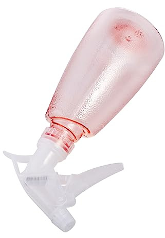 UKCOCO Botella de Spray de Plástico Rellenable para y Limpieza Rosa Diseño Antideslizante Multiusos de Usar y Recargar