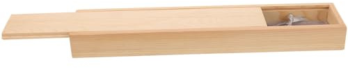 CONGARTENO Kalligraphie Pinsel Geschenkbox aus Holz Kompakte Einzelne Pinsel Aufbewahrungsbox Stabiles und Langlebiges Etui für Künstler Schüler und Schriftsteller Tragbare Schreibgeräte