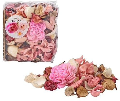 ProTuning FRÖFINK Potpourri profumati, fiori rosa rosa, 60 g