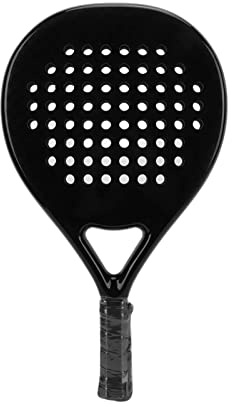 Full Carbon Fiber Beach Tennis Paddle, Beach Tennis Racket with EVA Foam Core, Bright Face Square Head Design with Wrist Strap for Enhanced Control and Power