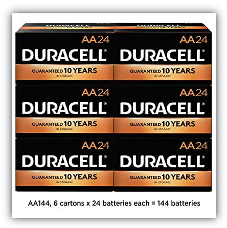 Duracell MN1500BKD CopperTop Alkaline Batterien, AA, 144/CT
