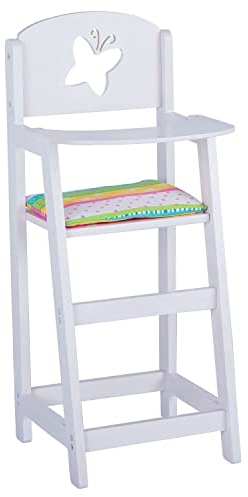Goki 51657 Puppenhochstuhl Set, gemischt
