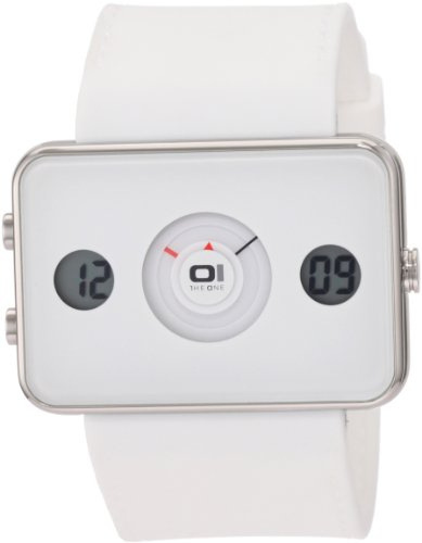 Unbekannt Reloj Binario para Hombre de Cuarzo con Correa en Caucho IP104-3WH