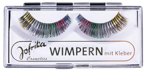 Jofrika - 718057 - Glitter Wimpern Regenbogen