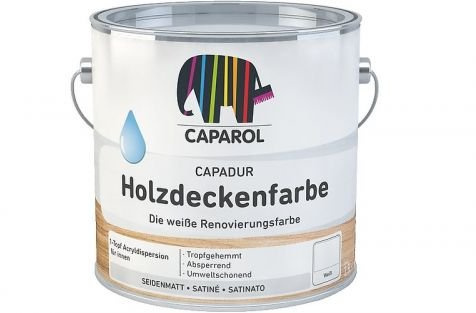 Caparol Capadur Holzdeckenfarbe weiß Größe 750 ml, Farbe weiß