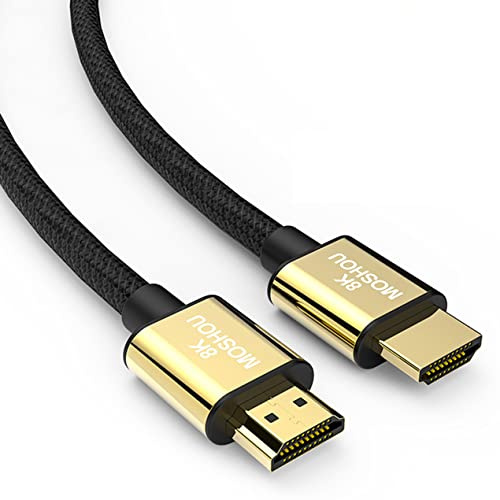 SIKAI CASE - Cavo HDMI 1 mt,HDMI 2.1 8K 60Hz 4K 120Hz, 48gbps Alta Velocità Cavi HDMI Certificato, Supporto 7680P, HDR 10+, eARC, HDCP 2.2, CEC, per Xbox/PS5 PS4/PC/Monitor AOC