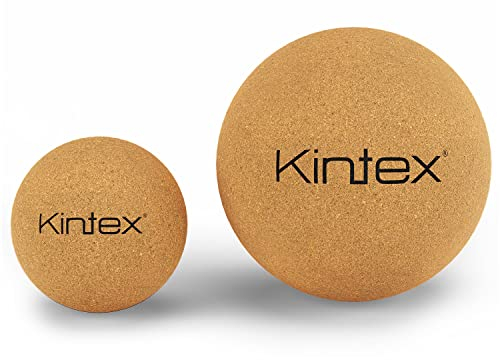 Kintex Faszienball aus Kork, 5 cm oder 8 cm, Massageball zur Selbstmassage, Eigenmassage, Regeneration nach dem Sport, Korkball, Faszienkugel (5 cm)