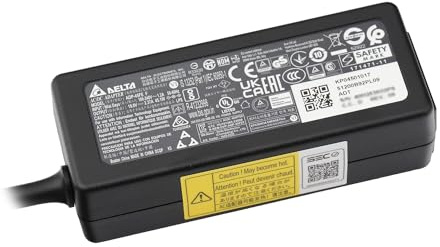 Acer KP.04501.017 Original Chargeur 45 Watts pour Aspire S7-392, V3-331, Chromebook 11 (CB3-111), Switch 12 (SW5-271), TravelMate P2 (P236-M)