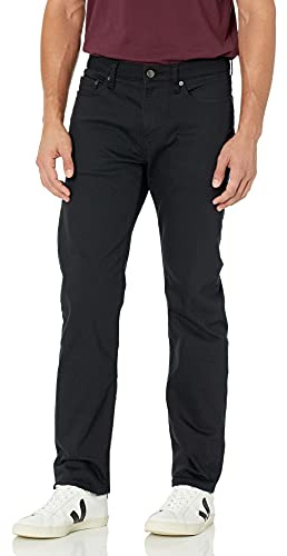 Amazon Essentials mäns rak passform jeans, svart, 50 W x 28 L