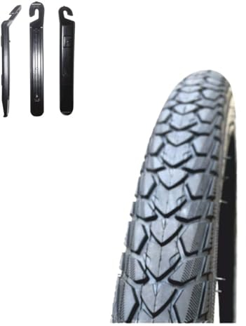 1 x Rexway Fahrradreifen 28 Shopper Pannenschutz Reflex Schwarz Fahrradmantel 47-622 - (28 x 1,75) inkl. Reifenheber