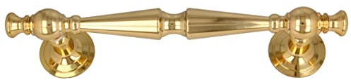 Gedotec Möbelgriffe Messing | 1 Stück - Falttüren-griffe Möbel | Länge: 300 mm | NAPOLEON | Griff Messing poliert - klassisches Design | Stossgriff Schubladengriffe Küchengriffe Türgriffe - Türknauf