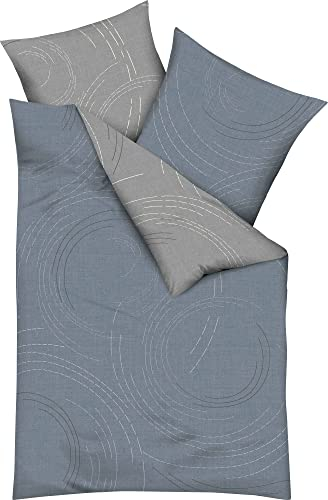 Kaeppel Wendebettwäsche Jaro Feinbiber Taube Größe 1x 155x220 cm + 1x 80x80 cm