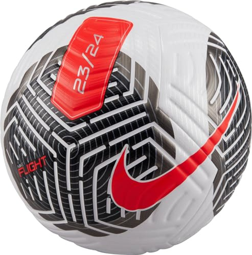Nike Flight - Fa23 Fußball, White/Black/Bright Crimson, 68-69